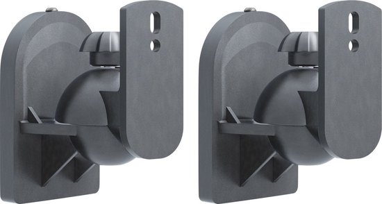 Goobay luidspreker muurbeugel set voor kleine luidsprekers - tot 3,5 kg / zwart van Goobay