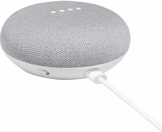 Google Home Mini Smart Speaker - Chalk (krijt/lichtgrijs) van Merkloos
