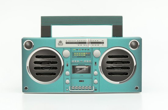 GPO BRONXAQUA - Draagbare bluetooth speaker Bronx, jaren '80, aqua van GPO