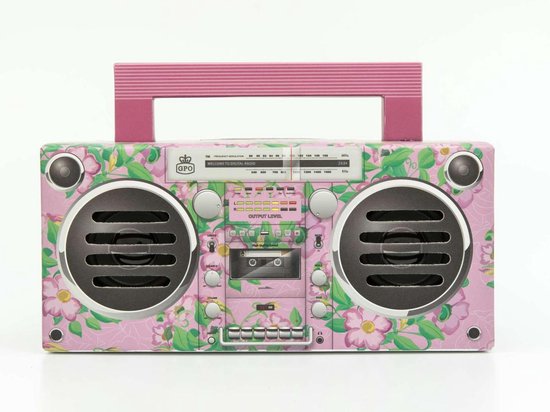 GPO BRONXPINK - Draagbare bluetooth speaker Bronx, jaren '80, roze van GPO