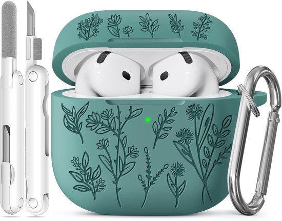 Grasprint Hoesje voor AirPods 4 (Groen)