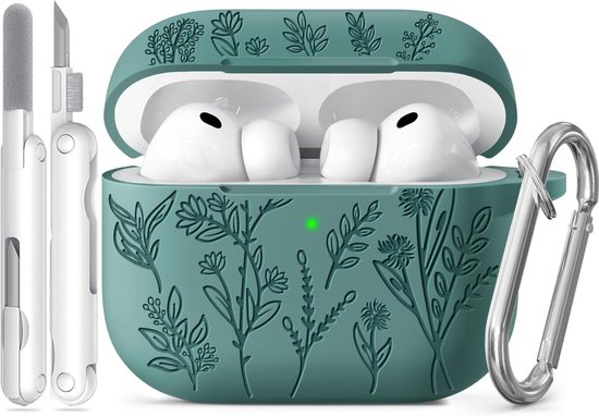 Grasprint Hoesje voor AirPods Pro 3 (Groen)