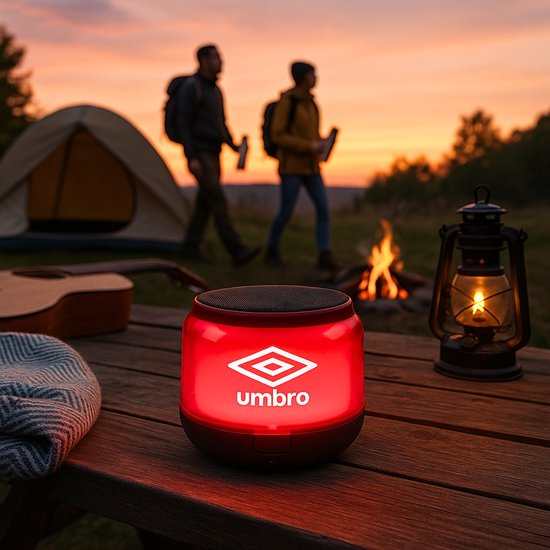 Grundig Bluetooth Speaker – Draadloze Speaker Bluetooth met Led-Lichtshow – Muziek Box Bluetooth voor Feestjes – Compacte Partybox met Usb-C Opladen en AUX van Merkloos
