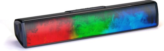 Grundig Bluetooth Speaker Soundbar met Vlammen - Soundbar Bluetooth, USB, AUX en SD - Incl. 8 Lichtstanden