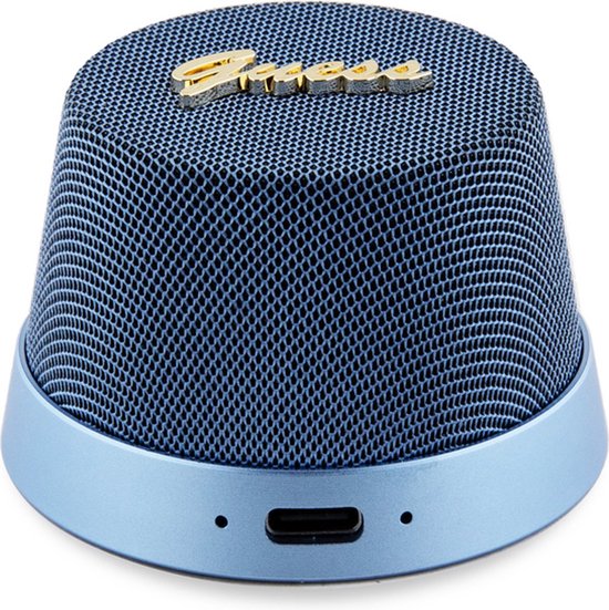 Guess Bluetooth GUWSC3ALSMB Speaker Stand blue Magnetic Script Metal