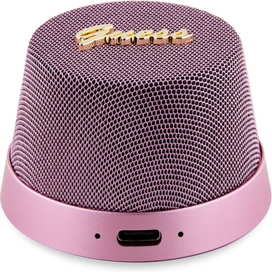 Guess Bluetooth GUWSC3ALSMP Speaker Stand Pink Magnetic Script Metal