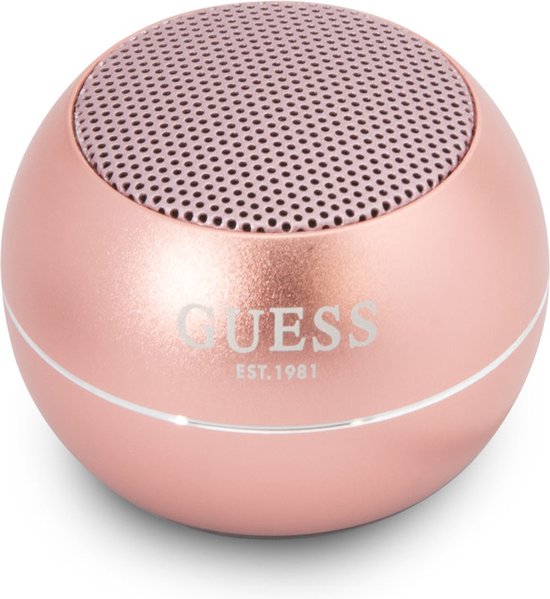 Guess Mini Bluetooth Speaker - 3W vermogen & 4 uur speeltijd - Rose van Guess