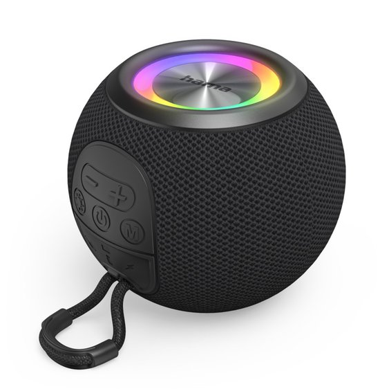 Hama Bluetooth speaker - Ball Shape - 5 Lichtmodi - 5W - Zwart van Hama