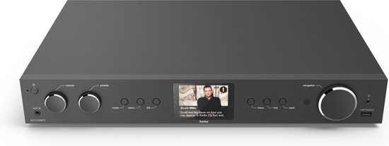 Hama Hifi-tuner DIT2105SBTX DAB+/internetradio/Bluetooth®/app