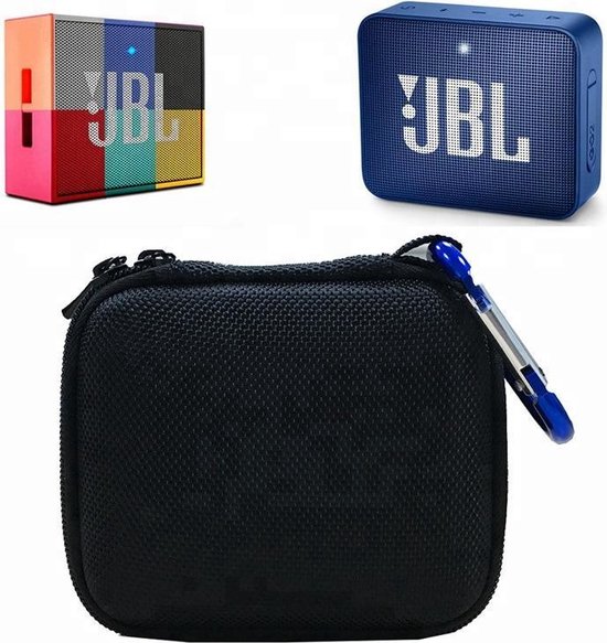 Hard Cover Opberghoes geschikt voor JBL GO 1 en JBL GO 2 - Beschermhoes Travel Case Hoes Opbergtas - Zwart (niet voor GO+ modellen) van Merkloos