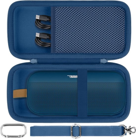 Hard Travel Case voor Bose SoundLink Flex 2e Generatie - Bescherming, Draagbaar, Blauw Dusk