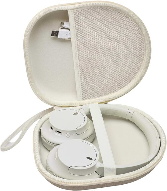 Hardcase Hoofdtelefoon Hoes voor Sony WH-CH720N / WH-1000XM6 / WH-1000XM5 - Beschermende Opbergtas voor Onderweg, Reizen, Dagelijks Gebruik (Khaki)