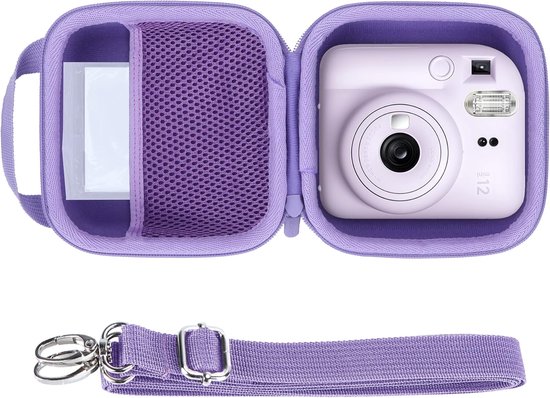 Harde beschermhoes, geschikt geschikt voor Fujifilm Instax Mini 13, paars | 12/11 Instant cameratas, draagbare reistas, accessoire-organizer