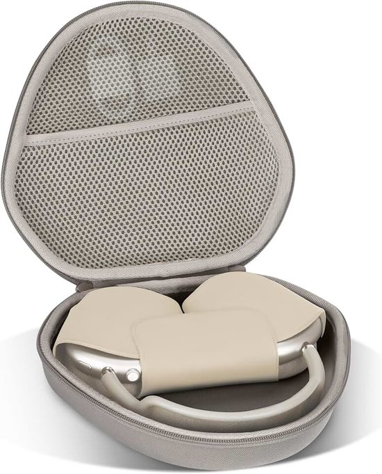 Harde hoes compatibel met Apple AirPods Max, aards bruin | Over-ear hoofdtelefoon draagbare tas, opslag, reizen