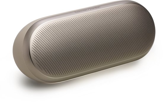 Harman Kardon Luna 2 - Portable Bluetooth speaker - Draadloze Muziek Box - Met Sfeerverlichting - Beige/Sand van Merkloos