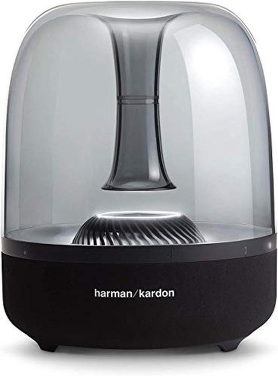 harman/kardon Aura Studio 3 - Elegant, BT draadloze luidspreker met premium design en omgevingsverlichting - zwart