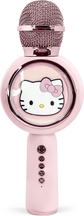 Hello Kitty - draadloze karaoke microfoon voor kinderen - oplichtend LED display - speaker - stemvervorming