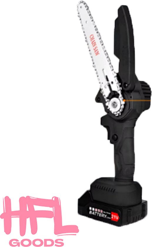 HFL Goods Mini Kettingzaag - 15,24 CM - 21 V - 550W - Zwart van HFL Goods
