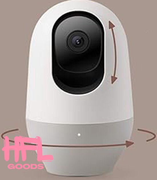 HFL Goods WiFi Binnencamera - Nachtzicht Camera - Twee Wegs Audio - Bewegingsdetectie - Cloud En SD Opslag - Compatible Met Alexa van HFL Goods