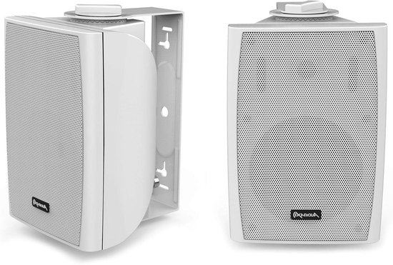 Hifi Boekenplank Luidsprekers - Wandmontage Speakers - Muziek Streamen - 2-Weg Systeem - 103 mm Woofer - Wit
