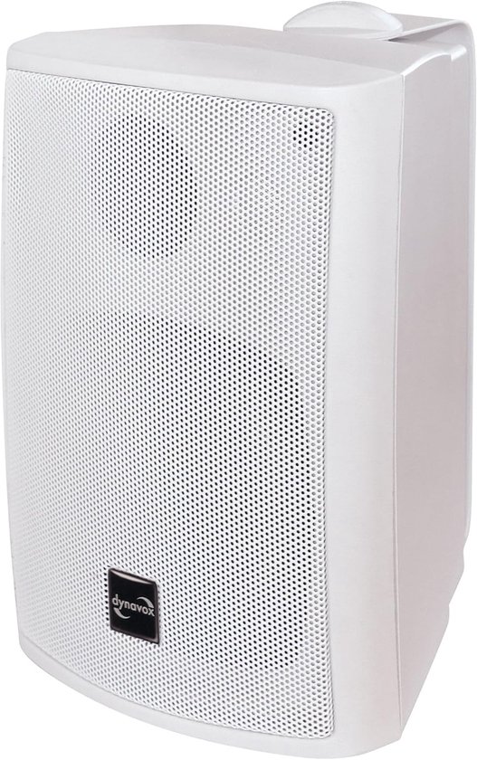 HiFi Box - Compacte Speaker - Thuisbioscoop Geluid - Weerbestendig Ontwerp - 140x140x210mm - Wit
