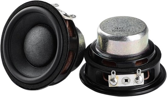 Hifi Luidspreker - Boekenplankluidspreker - Muziek Luisteren - Neodymium Dubbele Magneet - 2 inch - One Color