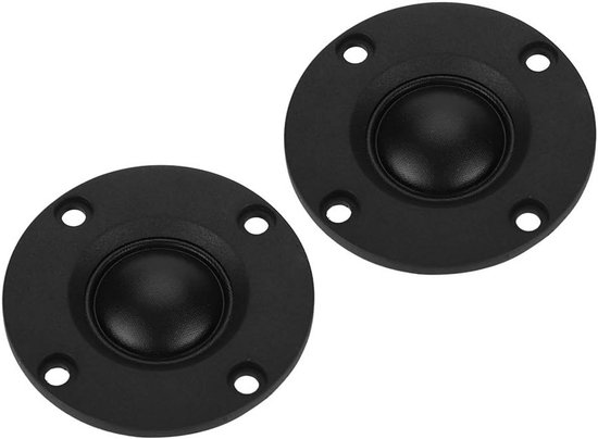 Hifi Luidspreker Set - Mini Treble Speakers - Muziek Luisteren - Zijdezacht Diafragma - 52 mm Diameter - Zwart