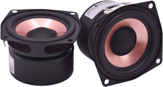 HIFI Speaker - Full Range Luidspreker - Desktop Audio - Hoge Gevoeligheid - 2.5 Inch - Zwart