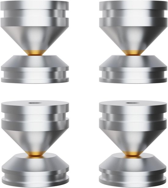 Hifi speaker spikes van aluminium, 27 x 24 mm, ideale speaker stand voor optimale geluidsisolatie en stabiliteit