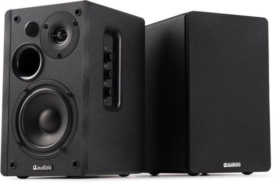 HiFi speakers - Audizio KS01 - Boekenplank speakers - Bluetooth - 80W - Zwart van Audizio