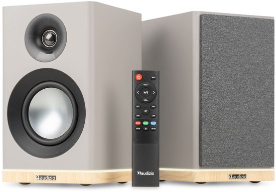 HiFi speakers - Audizio KS12 - Actieve speakerset - HDMI en Bluetooth - Ambient light - 80W - Grijs