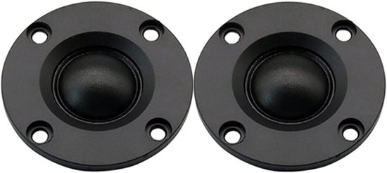 HIFI Tweeter Luidsprekers - Boekenplank Speaker - Muziek Luisteren - Sterke Neodymium Magneet - 2 Inch - Zwart