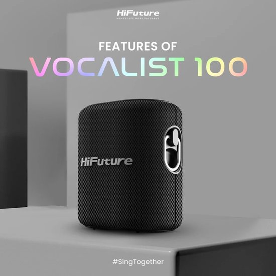 HiFuture - Vocalist 100 Black - Luidspreker van Merkloos
