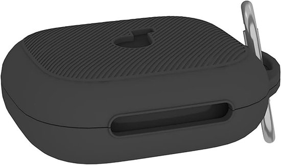 Hoes compatibel met Anker Soundcore AeroFit 2, siliconen stootvaste beschermhoes, ultradunne case cover, geen geur, hoes siliconen - zwart
