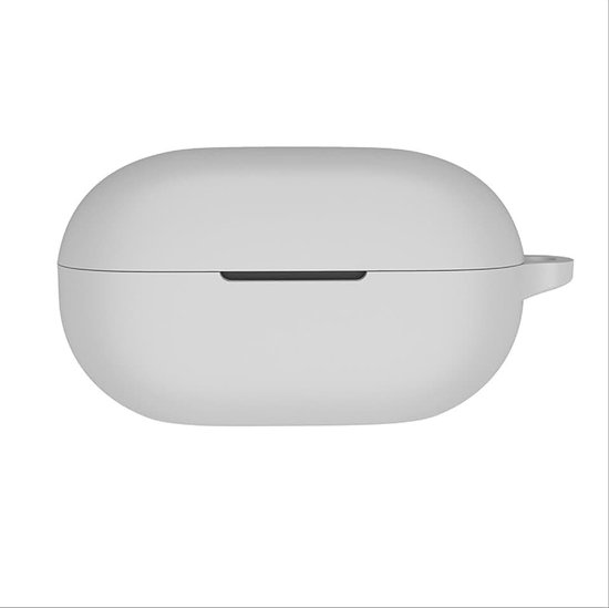 Hoes compatibel met Beats Solo Buds, siliconen stootvaste beschermhoes, ultradunne case cover, geen geur, siliconen hoes - grijs