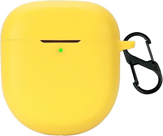 Hoes compatibel met Bose QuietComfort Ultra Earbuds, siliconen stootvaste beschermhoes, ultradunne case cover, geen geur, siliconen hoes - geel