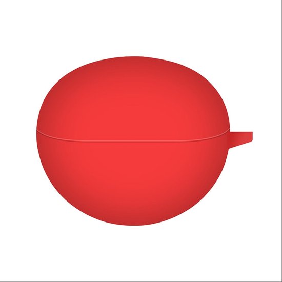 Hoes compatibel met Huawei FreeClip, siliconen stootvaste beschermhoes, ultradunne case cover, geen geur, siliconen hoes - rood