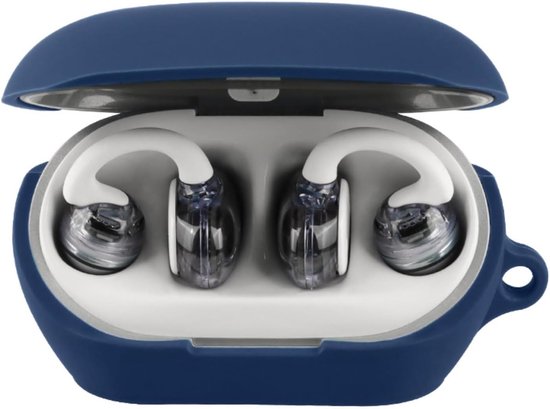 Hoes compatibel met JBL Soundgear Clips, siliconen stootvaste beschermhoes, ultradunne case cover, geen geur, siliconen hoes - zwart