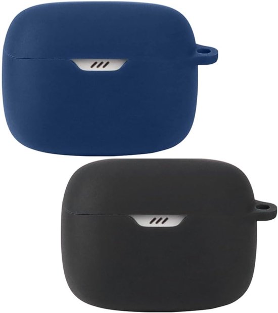 Hoes compatibel met JBL Tune Beam, ondersteunt draadloos opladen, stootvaste beschermhoes, mooie 3D-cartoon-zwart-blauw