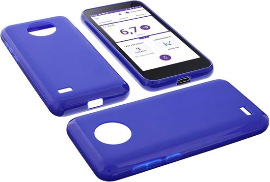 Hoes compatibel met Omnipod 5 lezer blauw nauwkeurige pasvorm met volledige toegang