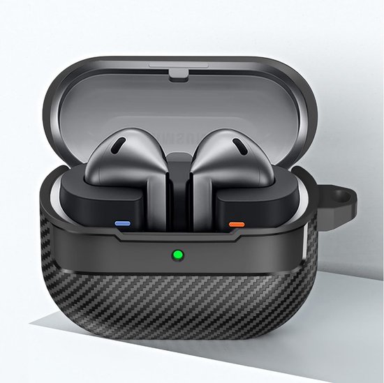 Hoes compatibel met Samsung Galaxy Buds 3/3 Pro, ultradunne zachte TPU-hoes, slanke pasvorm, anti-val, niet gemakkelijk om vuil te worden – grijs