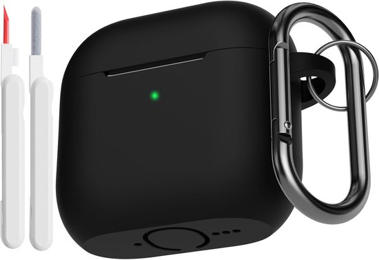 Hoes voor AirPods 5 & AirPods 4 met reinigingsset, zwart