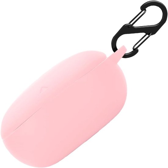 hoes voor anker Soundcore Liberty 4-zakken, schokbestendige beschermhoes en huidbeschermende hoes, hoes voor anker Soundcore Liberty 4 met sleutelhanger (roze)