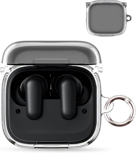 Hoes voor Anker Soundcore P30i draadloze hoofdtelefoon, daunke PC-harde schaal, beschermhoes, huidvriendelijke etui met ronde gesp, volledige bescherming, transparant