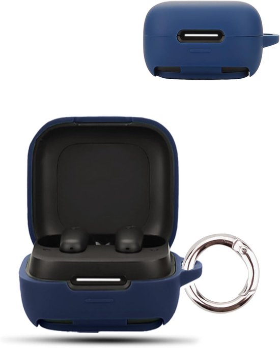 Hoes voor anker Soundcore P31i draadloze hoofdtelefoon, daunke zachte siliconen beschermhoes, huidvriendelijk etui met ronde gesp, volledige bescherming, blauw