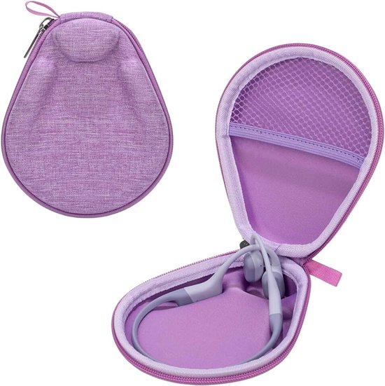 Hoes voor Bone Conductie Hoofdtelefoons, Hoofdtelefoon Headset Hoes compatibel met SHOKZ New OpenRun Pro 2/Pro 2 Mini/OpenRun/OpenSwim Open-Ear Sport Hoofdtelefoons (Paars)