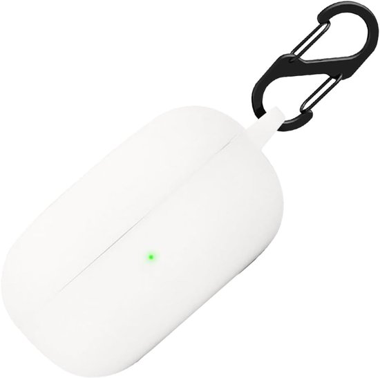 Hoes voor Samsung Galaxy Buds 2/Buds Live/Buds 2 Pro/Buds Pro/Buds FE tas, stootvaste beschermhoes en huid beschermhoes voor Samsung Galaxy Buds 2 (wit)
