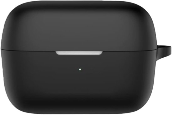 Hoesje compatibel met Anker Soundcore C50i, krasbestendig, schokbestendig, zachte siliconen, Bluetooth-oortelefoonhoes. Zwart