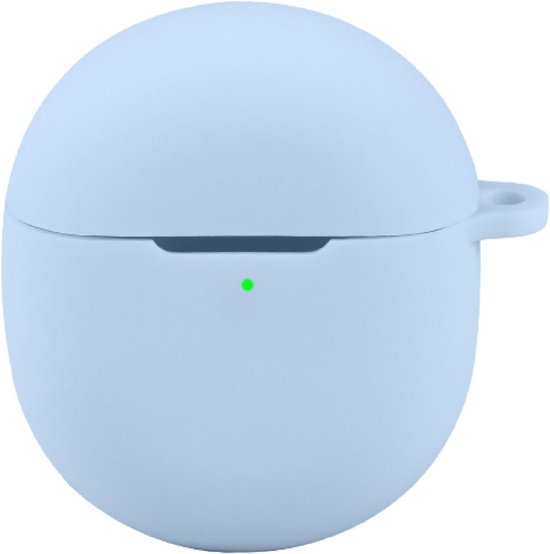 Hoesje compatibel met Google Pixel Buds 2A, ultradunne zachte Cilicone Cover, Slim-Fit, anti-val, niet gemakkelijk vuil - blauw