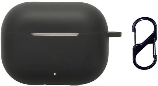 Hoesje Compatibel met Huawei FreeBuds SE 4 ANC, Zacht Silicone Beschermend Hoesje met Karabijnhaak, Anti-vingerafdruk-Zwart